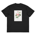 Black T-shirt Boursault Rose Also Known As Rose Turbine Without Thorns Rosa Inermis Signature