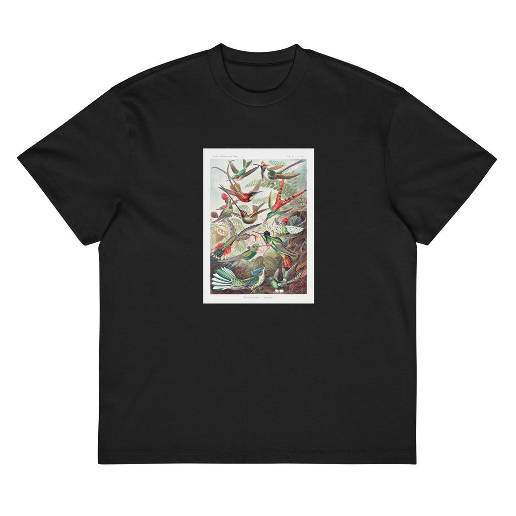 Black T-shirt Trochilidae Kolibris Signature