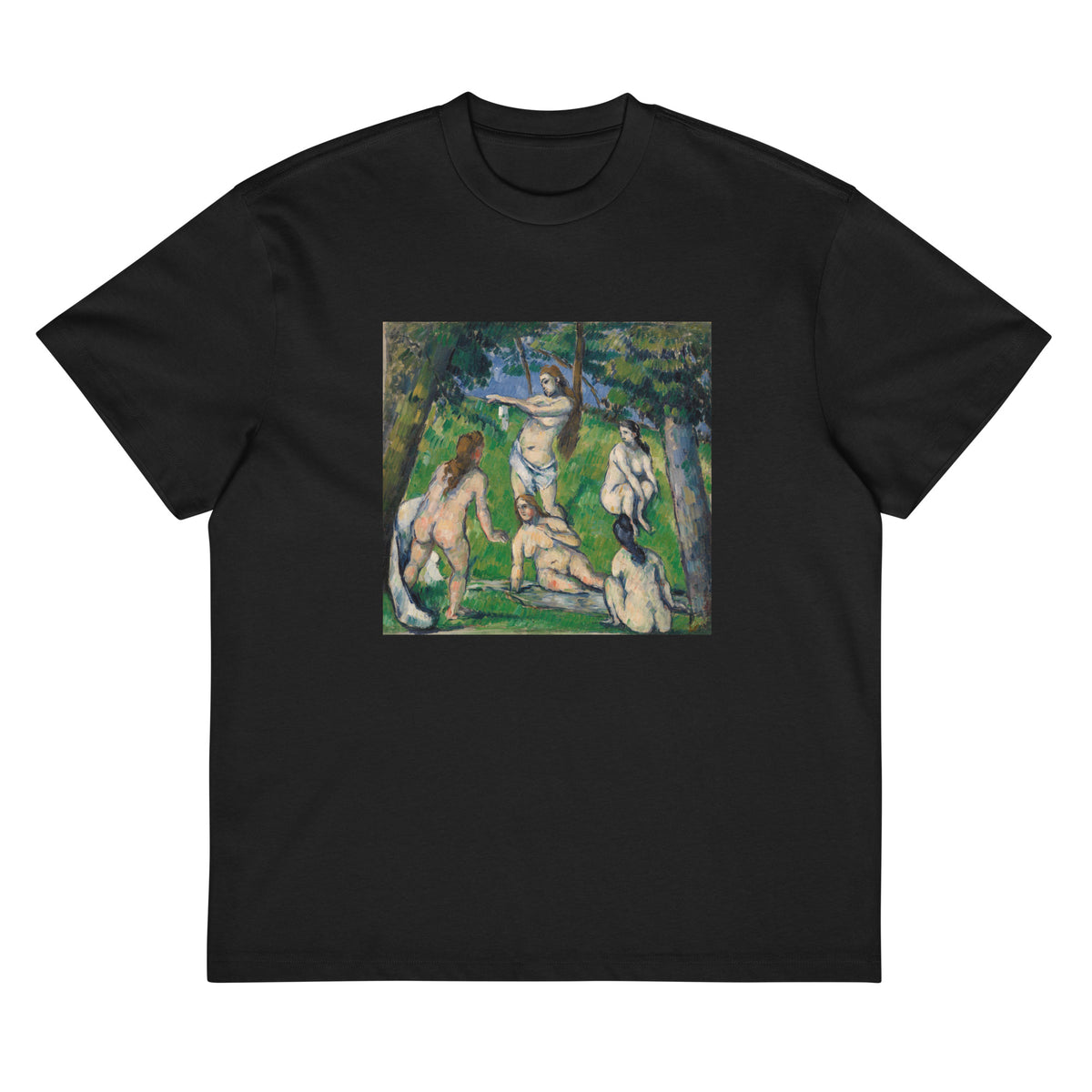 Black T-shirt Five Bathers Cinq Baigneuses Signature