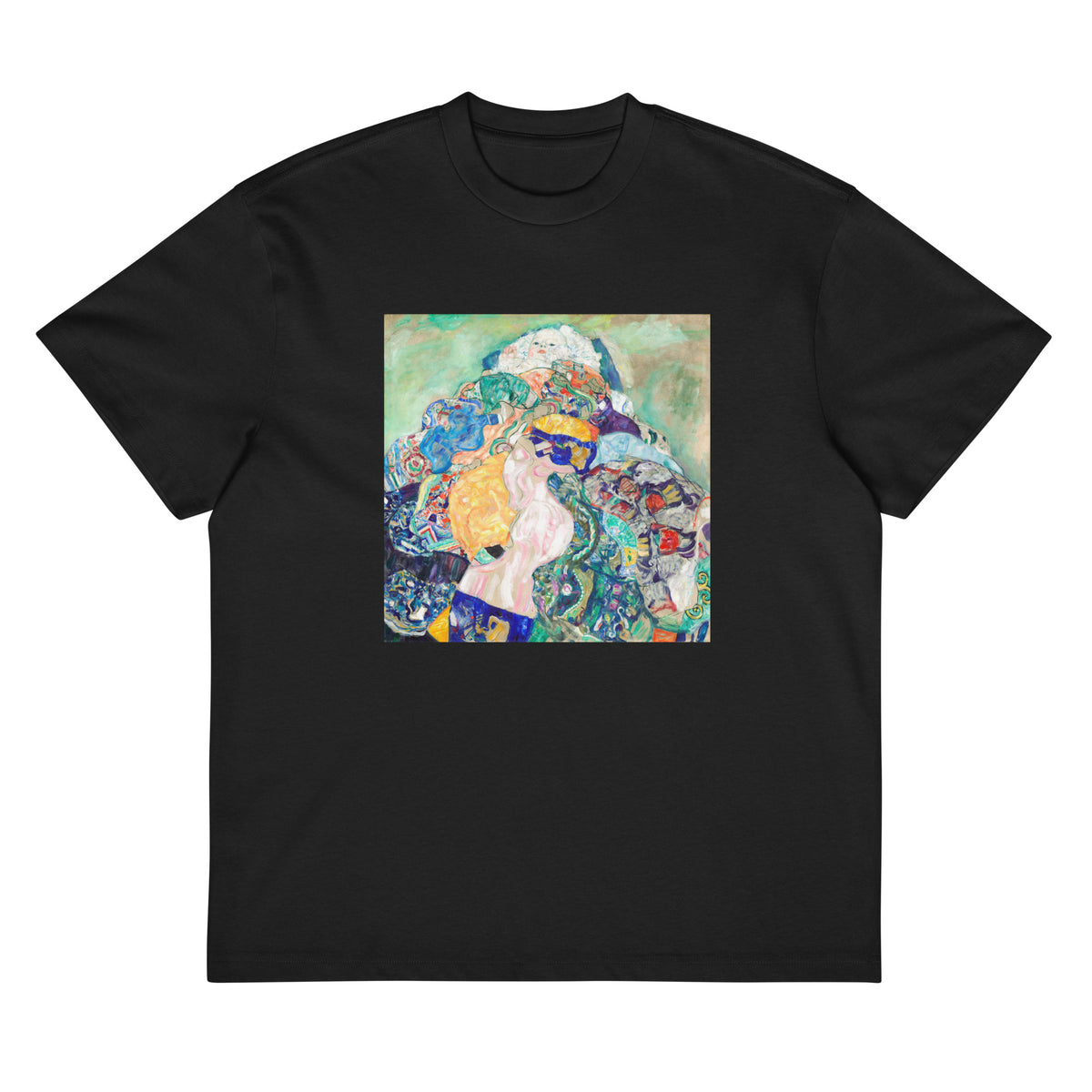 Black T-shirt Baby Cradle Signature