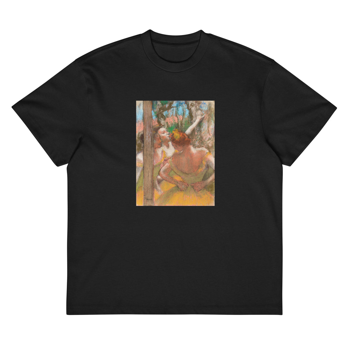 Black T-shirt Dancers Painting In High Resolution Signature