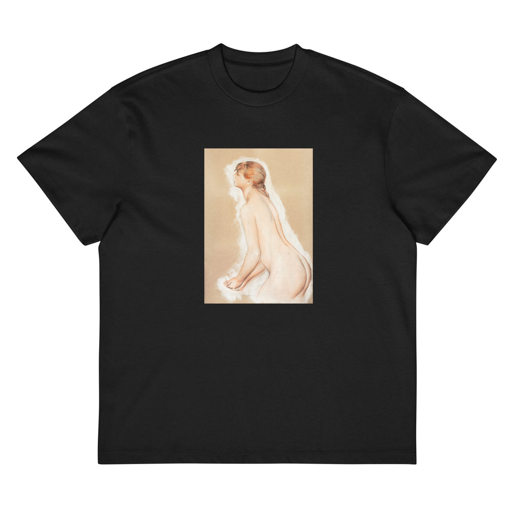 Black T-shirt Splashing Figure Study For The Large Bathers Signature