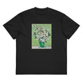Black T-shirt Roses Van Gogh Met Signature