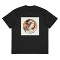 Black T-shirt Stained Glass Fouquet Mucha I Signature