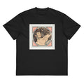 Black T-shirt Stained Glass Fouquet Mucha II Signature