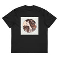 Black T-shirt Stained Glass Fouquet Mucha III Signature