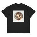 Black T-shirt Stained Glass Fouquet Mucha V Signature