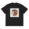 Black T-shirt Stained Glass Fouquet Mucha VII Signature