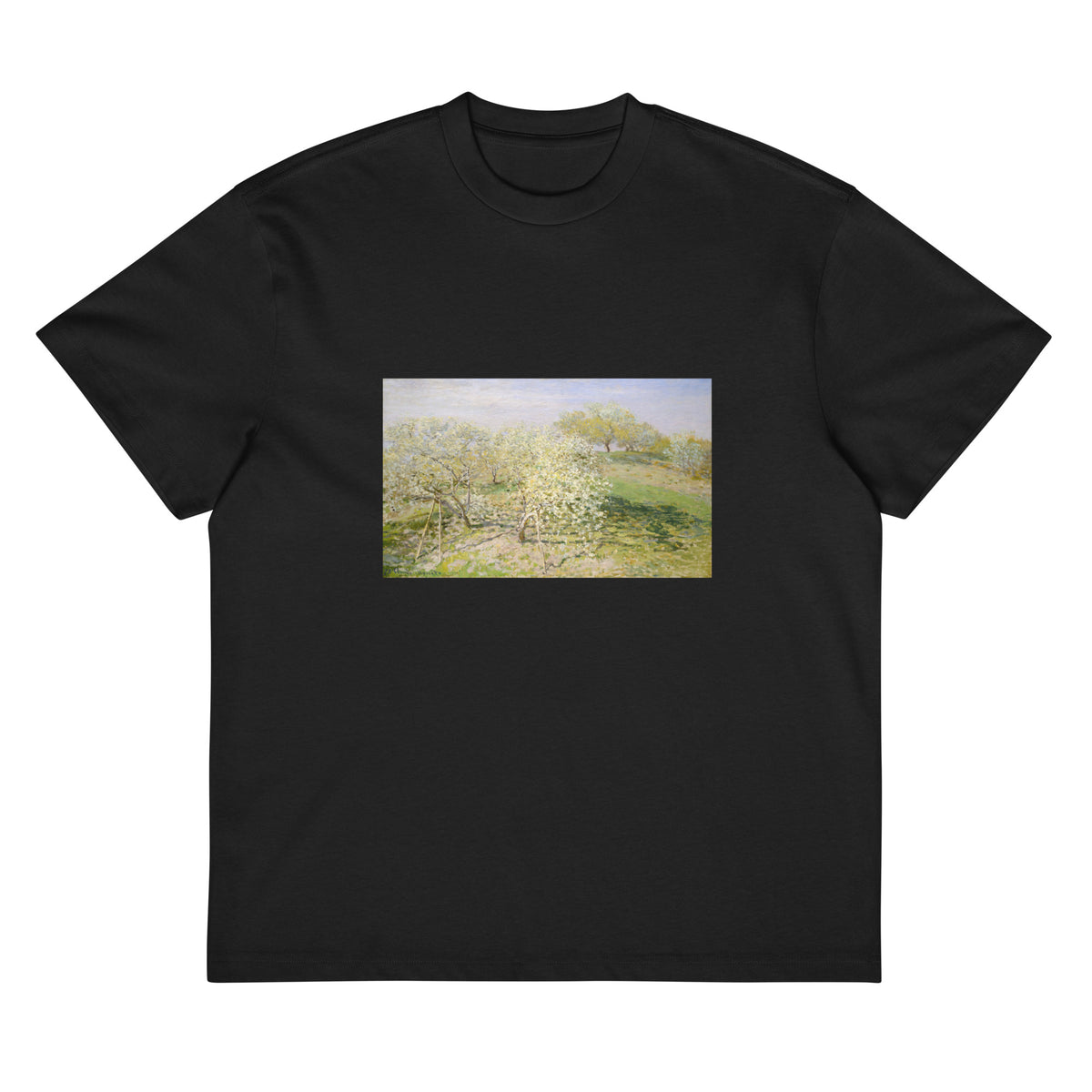 Black T-shirt Spring Fruit Trees In Bloom Signature