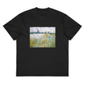 Black T-shirt Icirc Le Aux Fleurs Near Vetheuil Signature