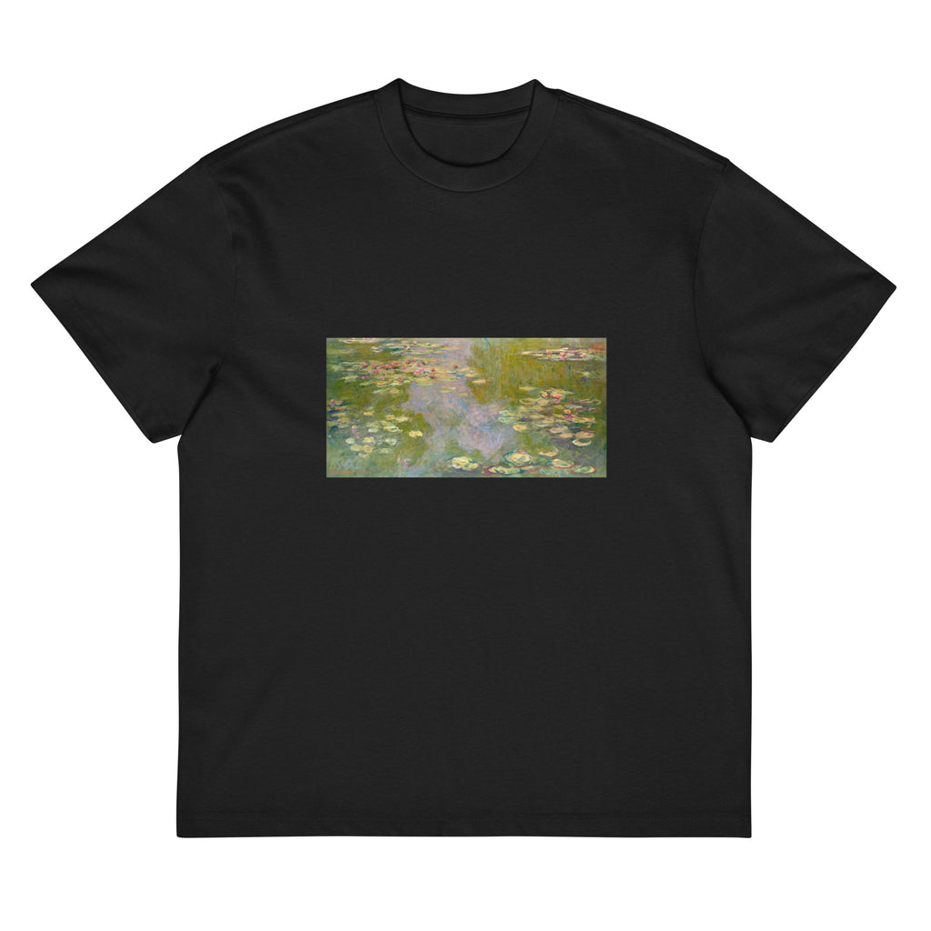 Black T-shirt Water Lilies Signature