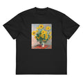 Black T-shirt Bouquet Of Sunflowers Signature