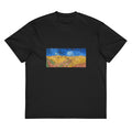 Black T-shirt Vincent Van Gogh S Wheatfield With Crows Famous Landscape Painting Signature