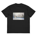 Black T-shirt Claude Monet S The Magpie Famous Painting Signature
