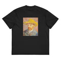 Black T-shirt Self-Portrait With A Straw Hat Signature