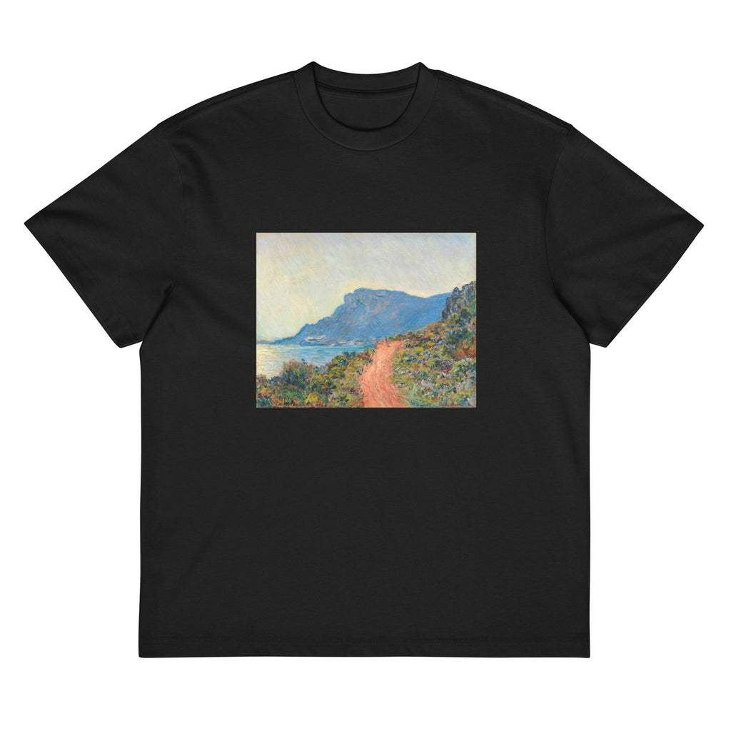 Black T-shirt La Corniche Near Monaco Signature