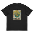 Black T-shirt Jerusalem Artichoke Flowers Signature