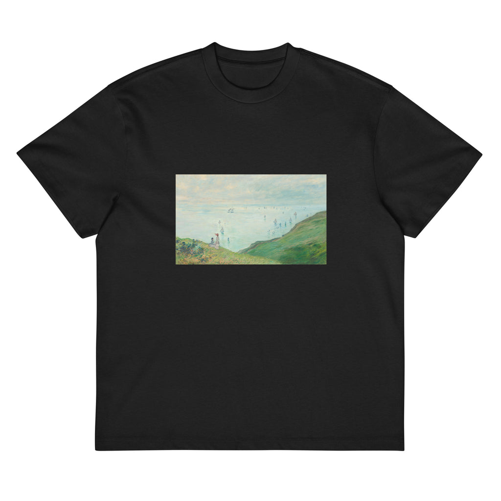 Black T-shirt Cliffs At Pourville Signature