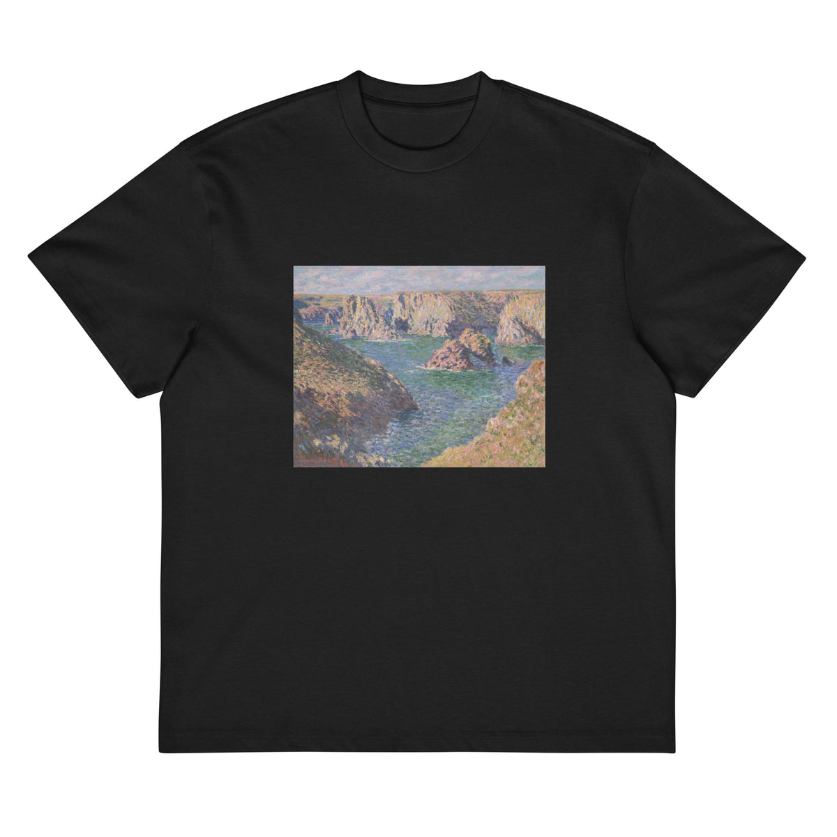 Black T-shirt Port-Domois Belle-Isle Signature