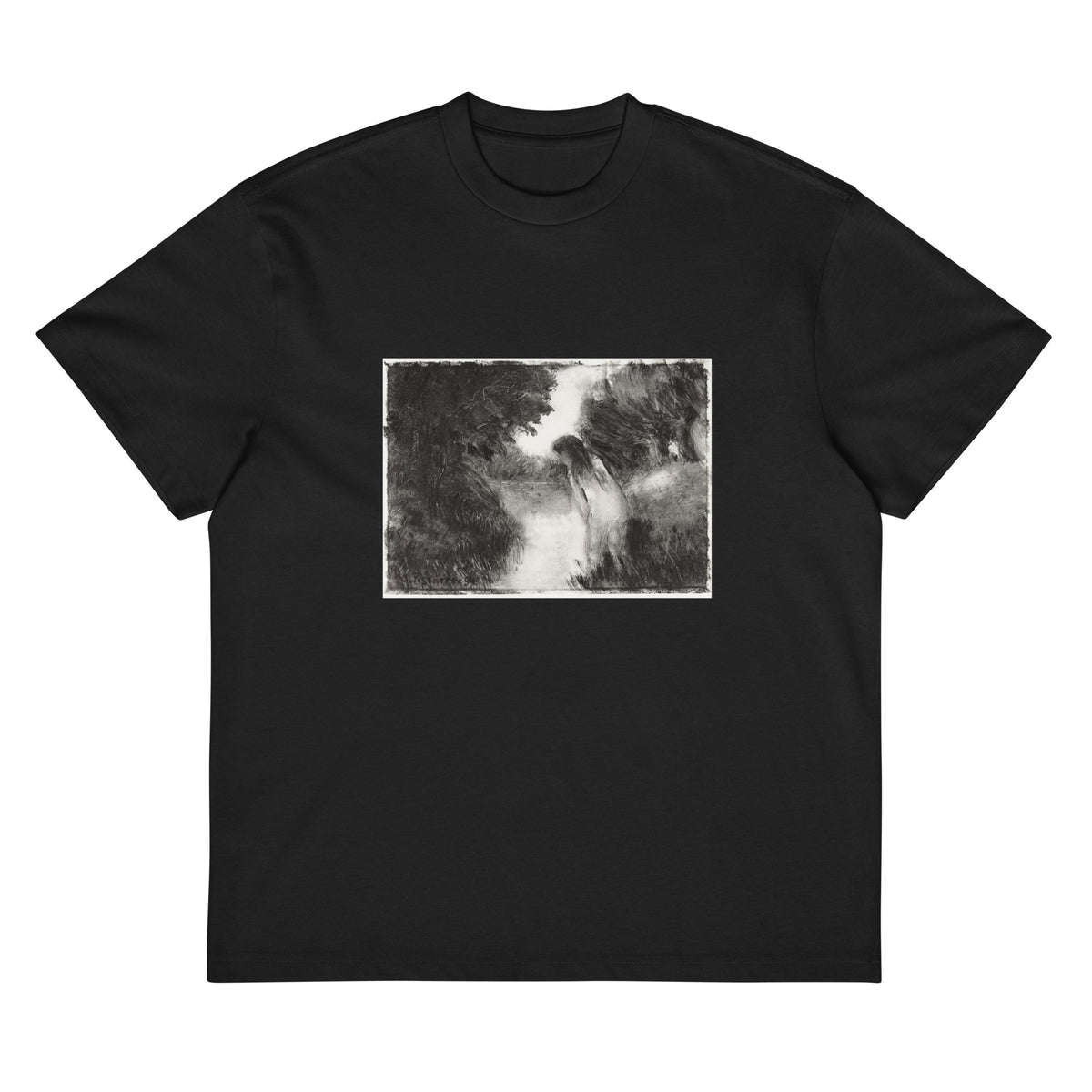 Black T-shirt A Bather Signature
