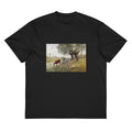 Black T-shirt Countryside Near Grez-Sur-Loing Painting In High Resolution Signature