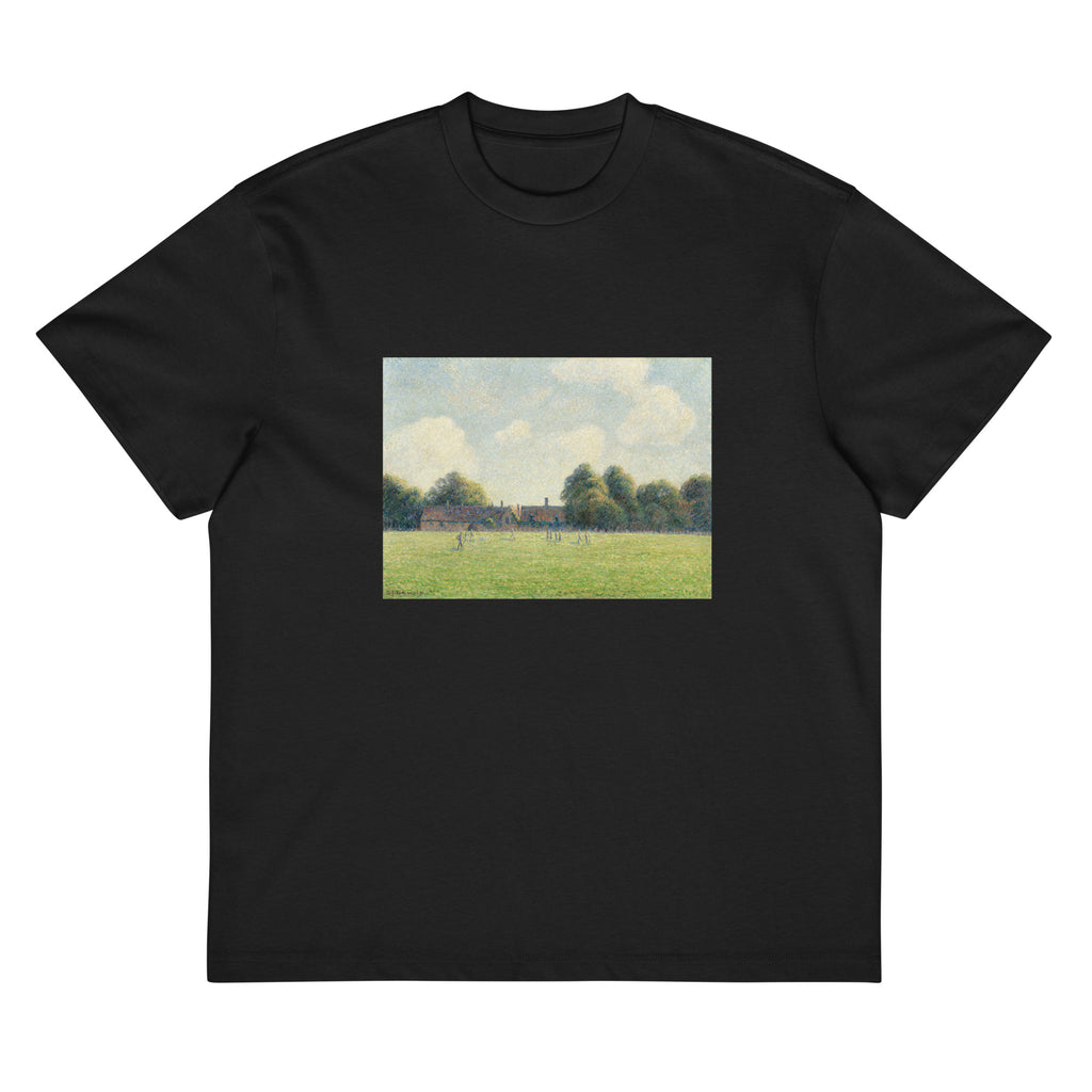 Black T-shirt Hampton Court Green Signature