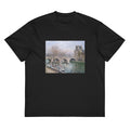 Black T-shirt The Pont Royal And The Pavillon De Flore Signature