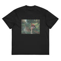 Black T-shirt Woman Bathing Her Feet In A Brook Signature