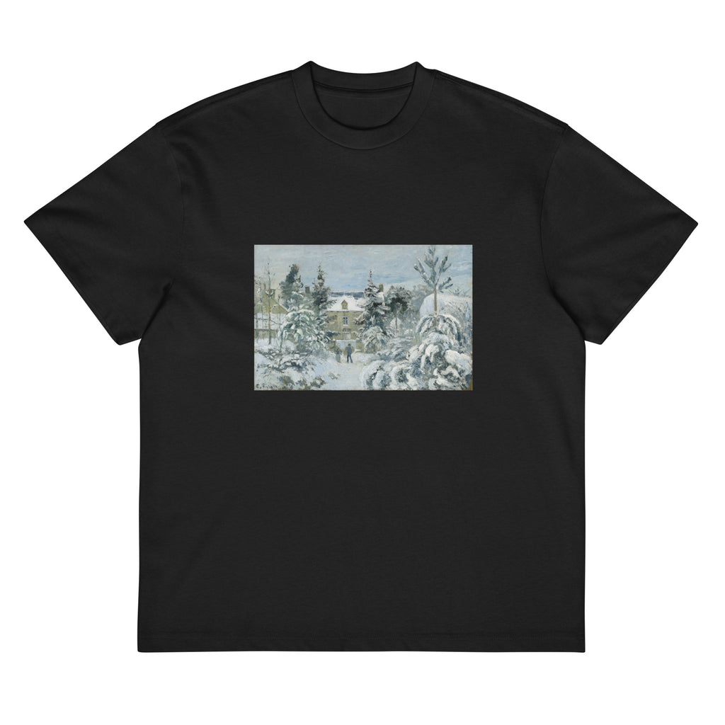 Black T-shirt Piette House At Montfoucault Painting In High Resolution Signature
