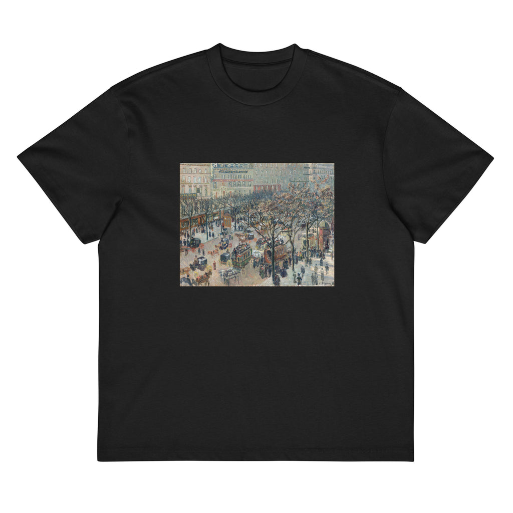 Black T-shirt Boulevard Of The Italians Morning Sunlight Signature