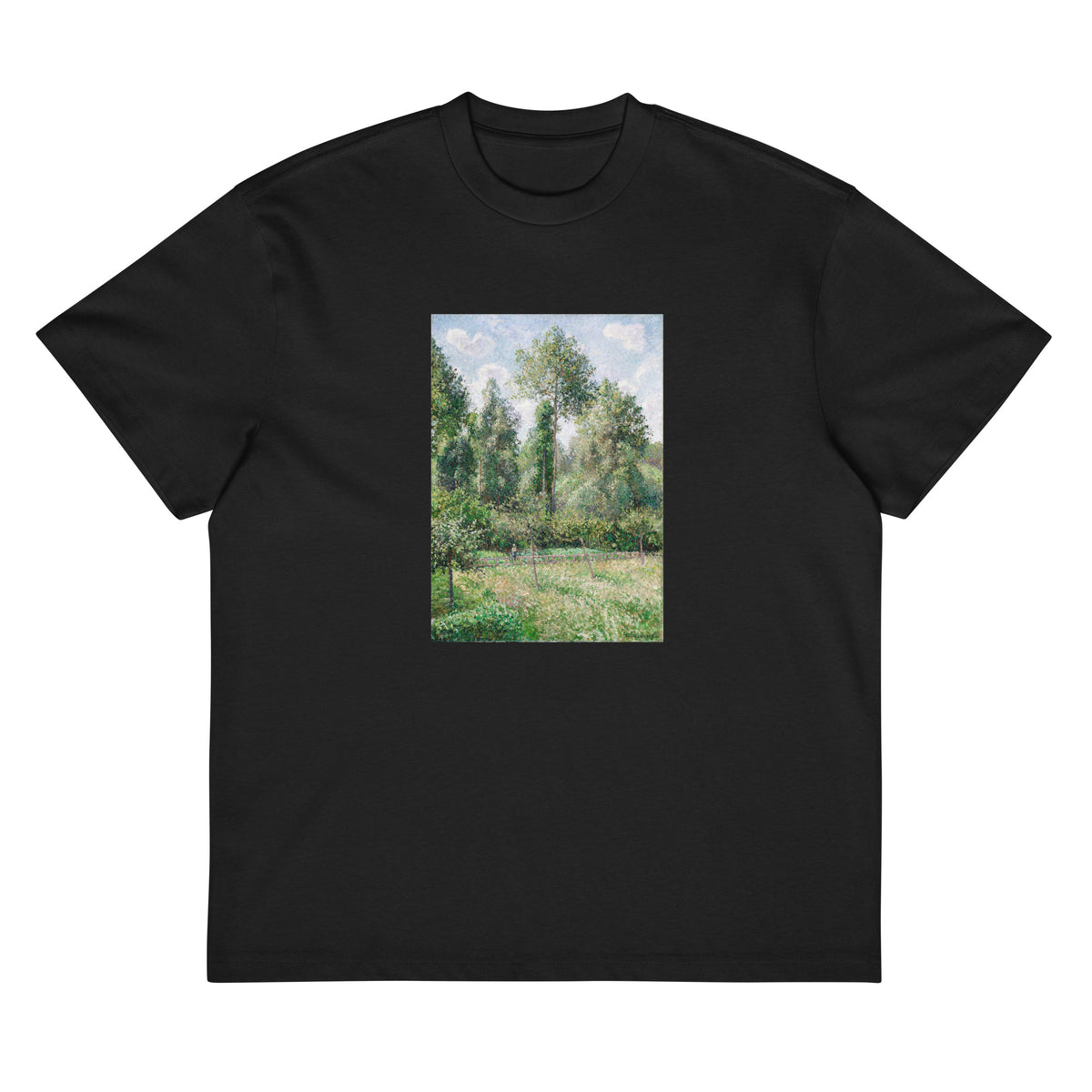 Black T-shirt Poplars Eragny Signature