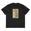 Black T-shirt Gustav Klimt Fulfillment Famous Painting Signature