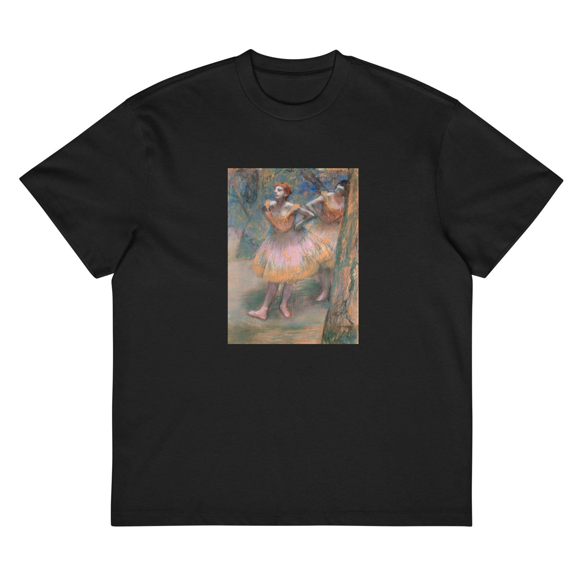 Black T-shirt Two Dancers Signature