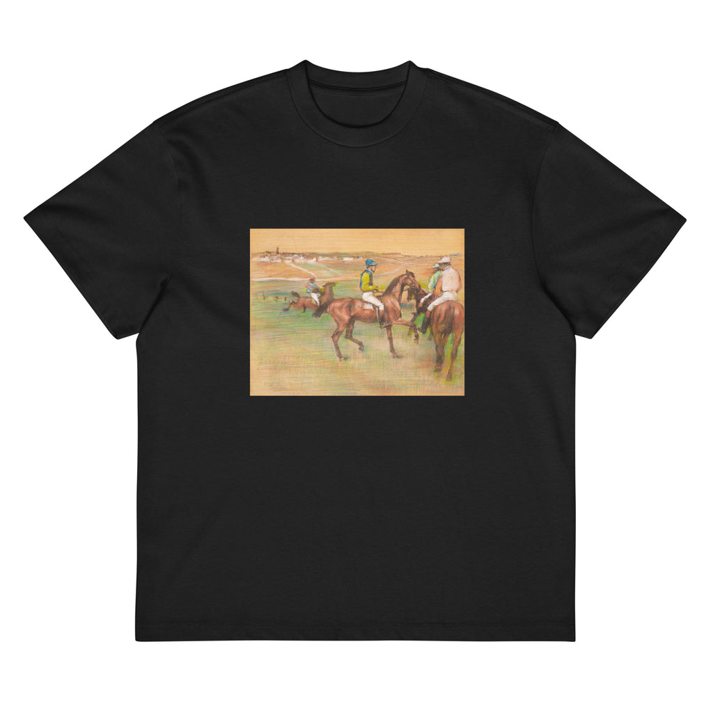 Black T-shirt Race Horses Signature