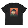 Black T-shirt Self Portrait With Bandaged Ear And Pipe Vincent Van Gogh 1889 Signature