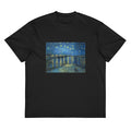 Black T-shirt Starry Night Over The Rhone Vincent Van Gogh 1888 Signature