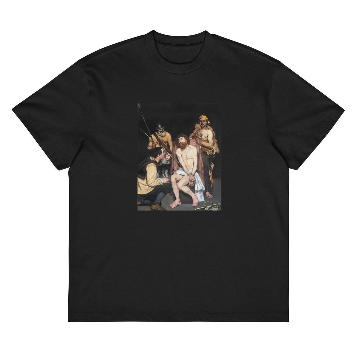 Black T-shirt Jesus Mocked - The Soldiers 1865 Signature