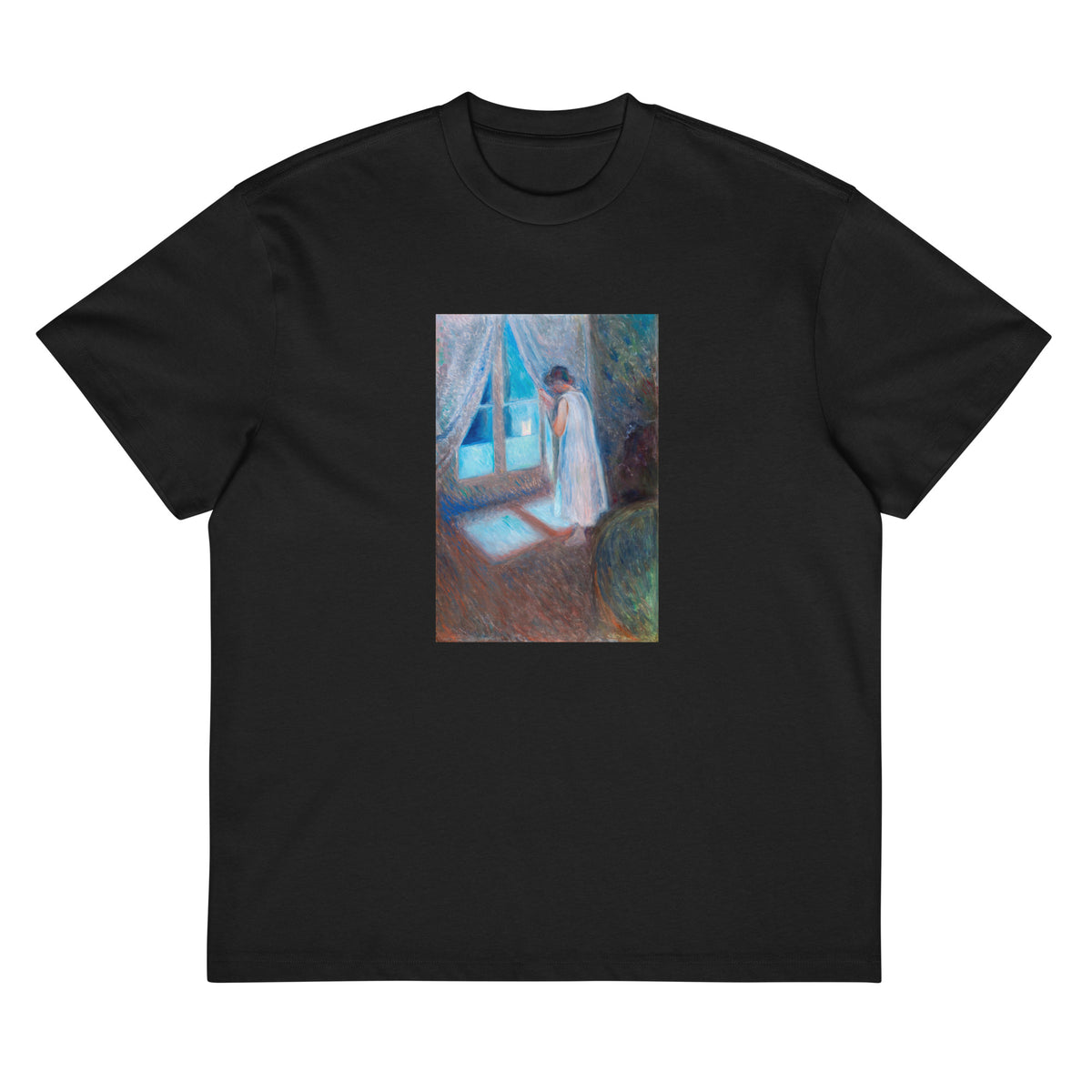 Black T-shirt The Girl - The Window 1893 Signature