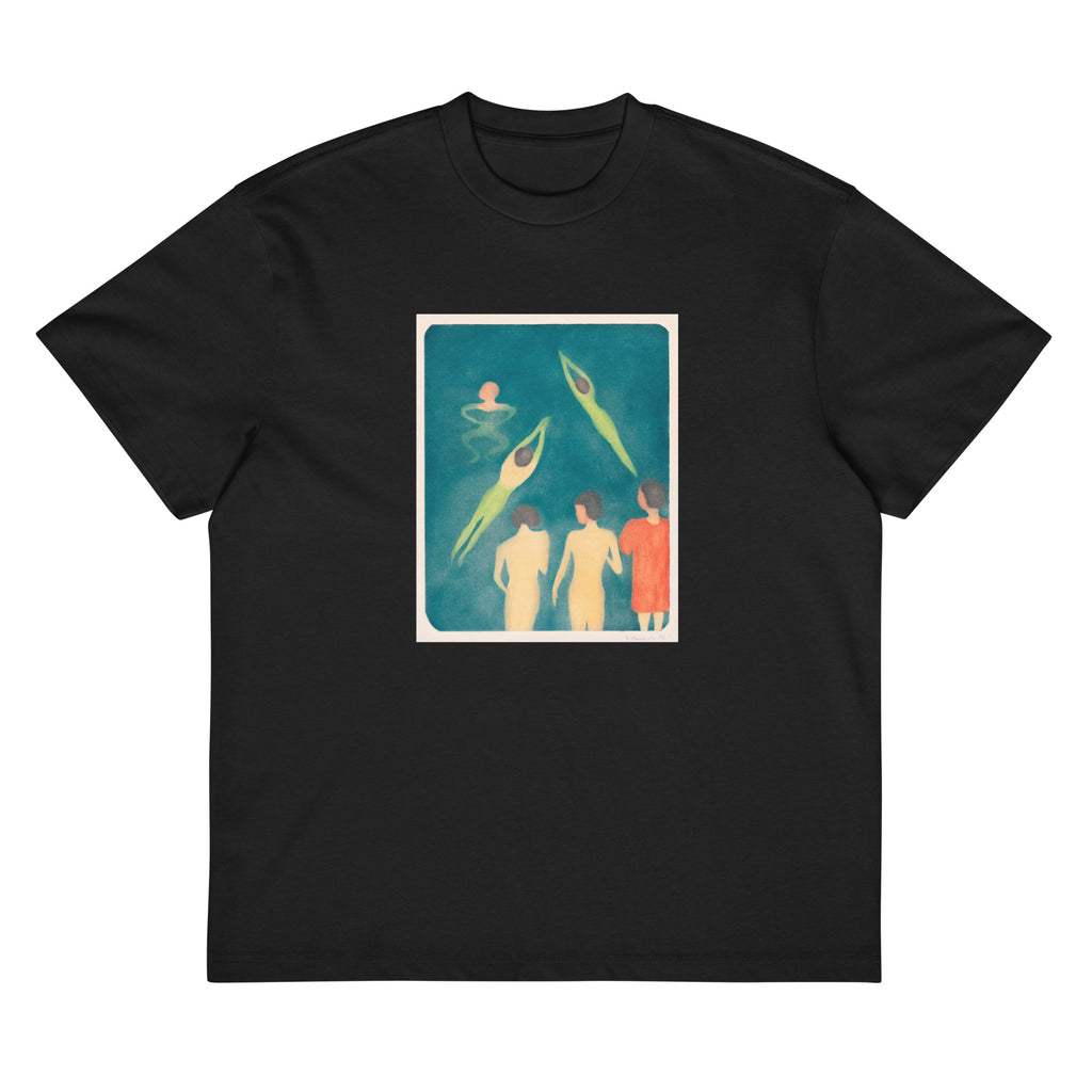 Black T-shirt Boys Bathing Signature
