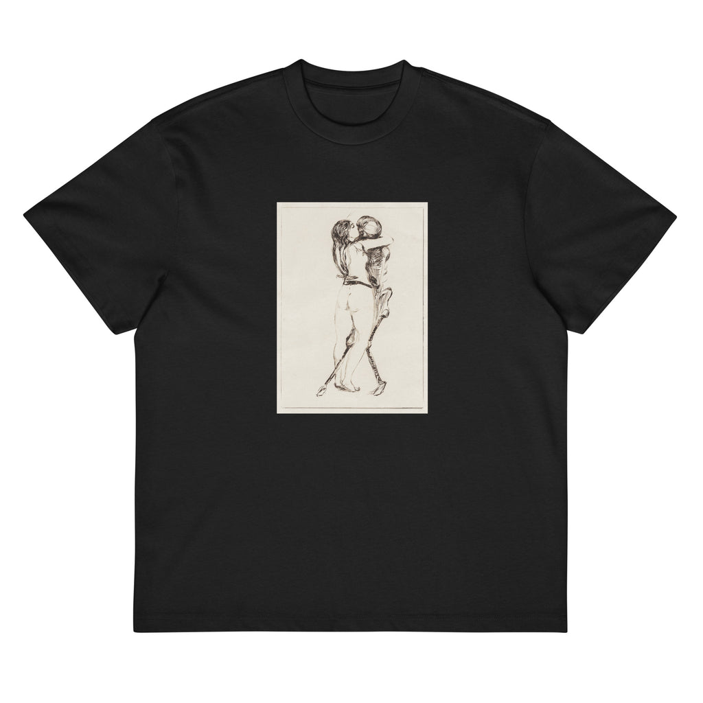Black T-shirt Death And The Woman Signature