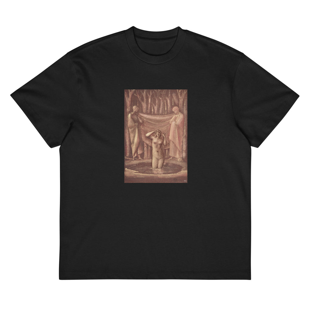 Black T-shirt Bath Of Venus 1890s Signature
