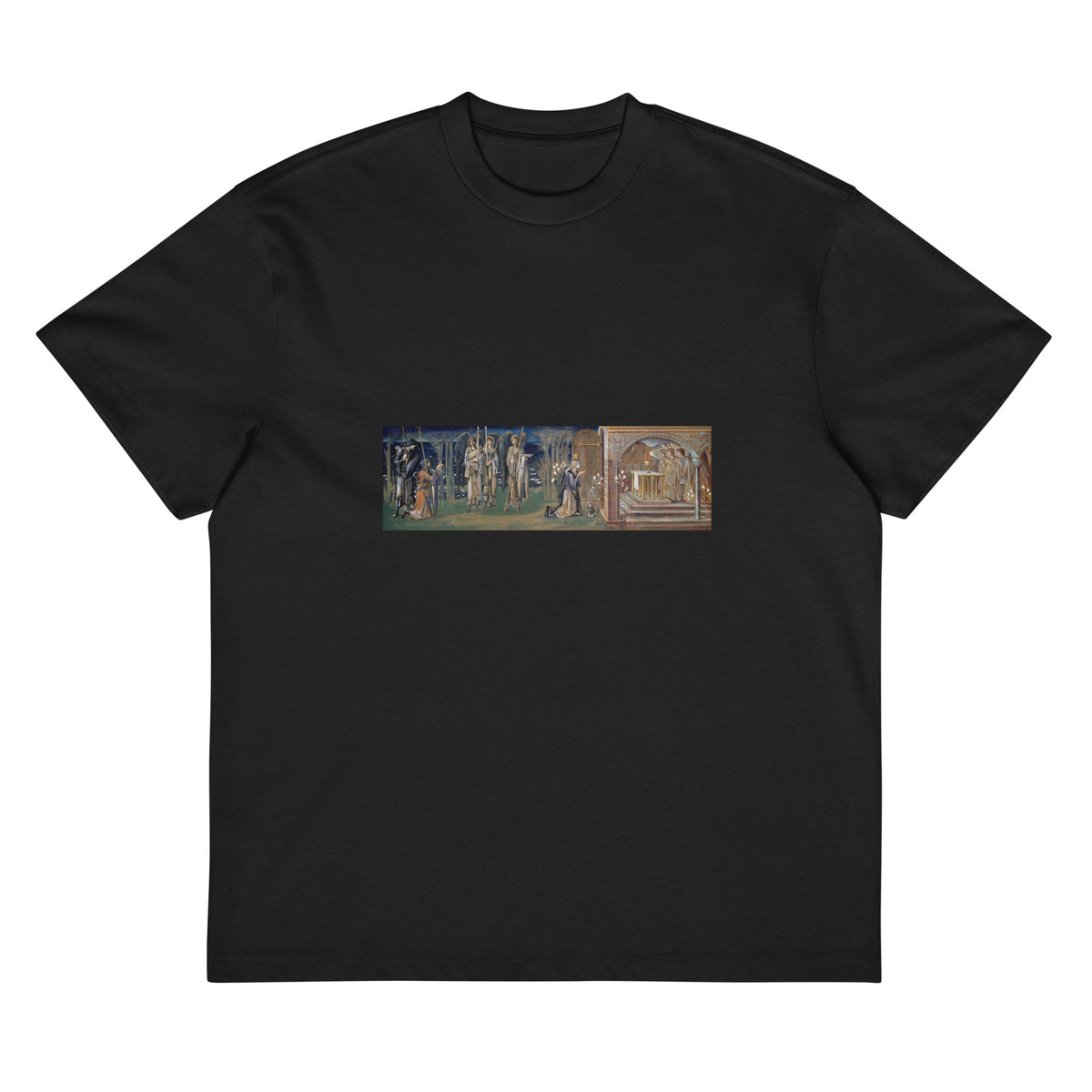 Black T-shirt Quest For The Holy Grail - Study For The Attainment Signature