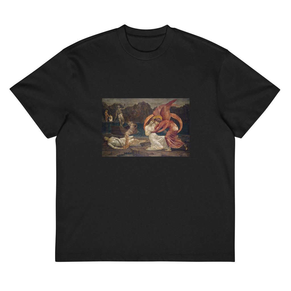 Black T-shirt Cupid And Psyche - Palace Green Murals - Psyche Receiving The Casket Signature