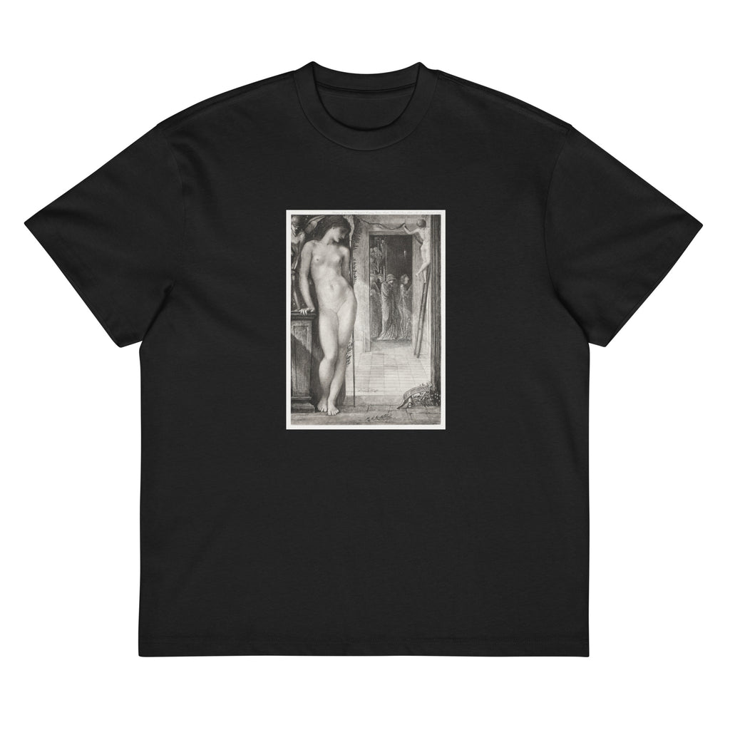 Black T-shirt Venus Epithalamia Print Signature