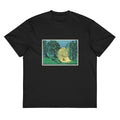 Black T-shirt Cemetery In The Forest Print Signature