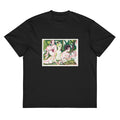 Black T-shirt Nude Women With A Child In The Forest Print Signature