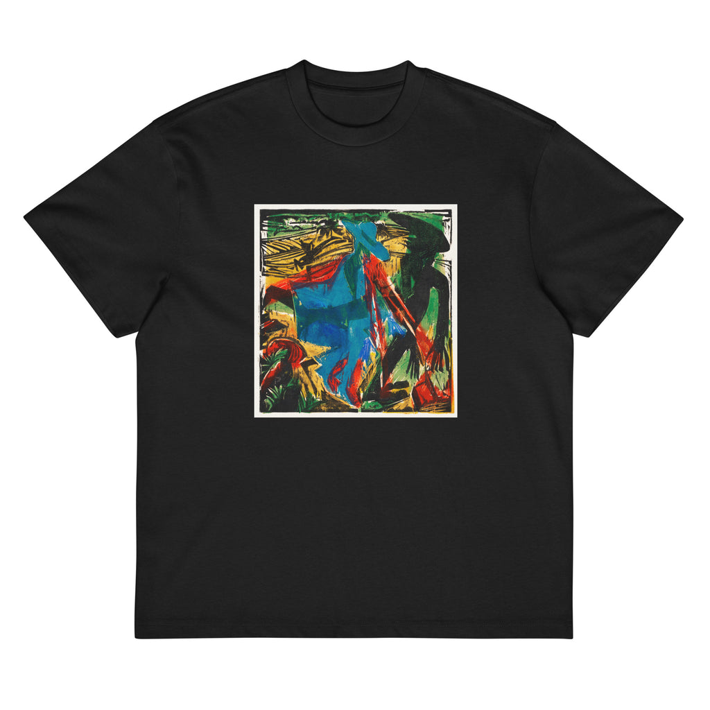 Black T-shirt Peter Schlemihl Wondrous Story Schlemihl Encounter With His Shadow Print Signature
