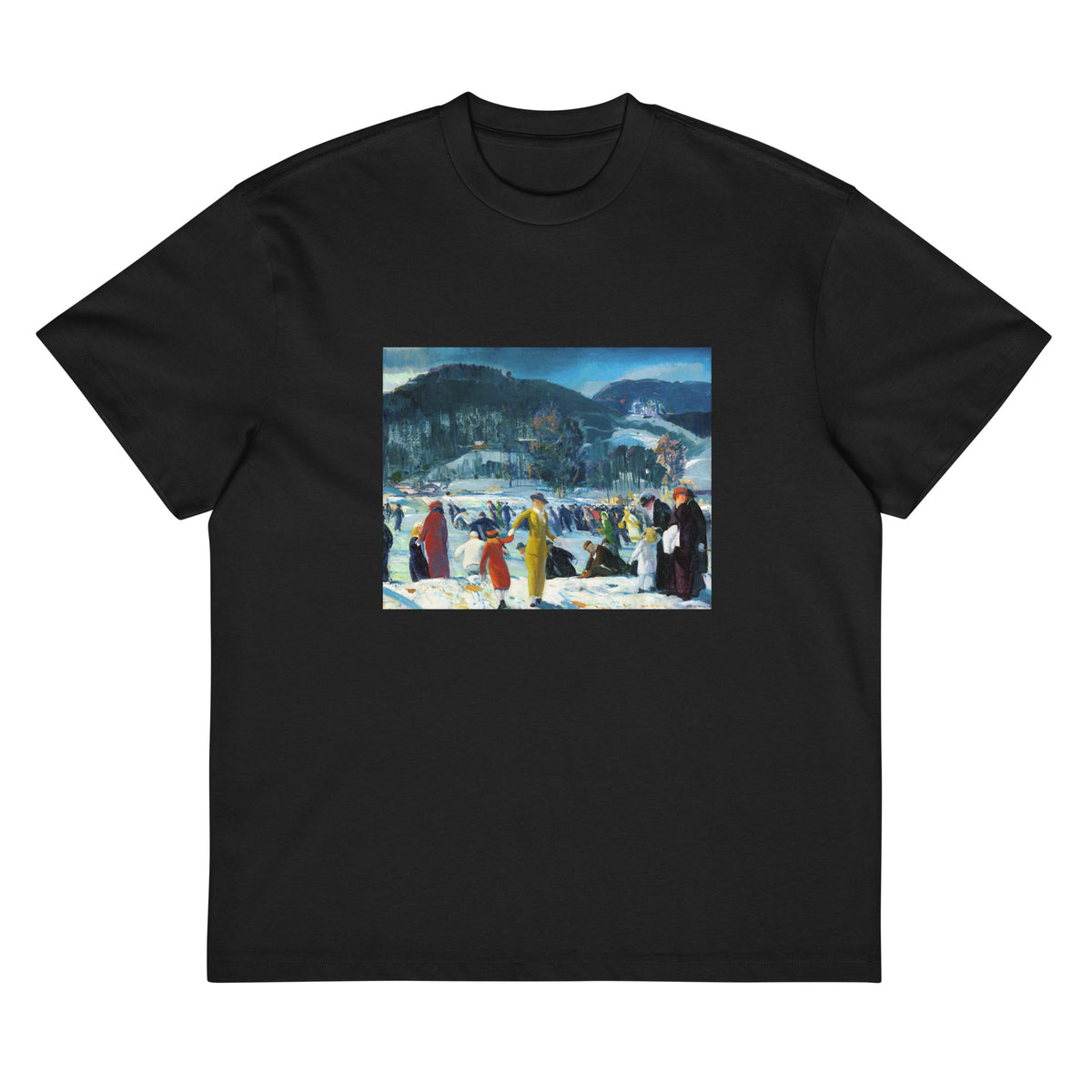 Black T-shirt Love Of Winter Signature