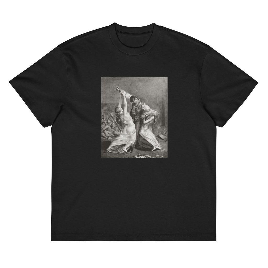 Black T-shirt The Drunk Print Signature