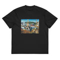 Black T-shirt Ox Team Wharf At Matinicus Print Signature